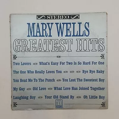 MARY WELLS Greatest Hits S616 LP Vinyl VG+ Cover VG Co Slv 1965 • $14.99