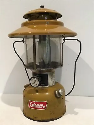 $495 • Buy Vintage 1973 Yellow Coleman Model 228h Gas Dual Mantle Lantern Camping
