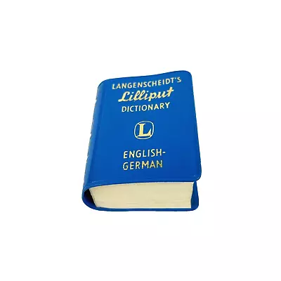 Vintage 1977 Langenscheidts Lilliput Miniature Dictionary - English To German • $14.95