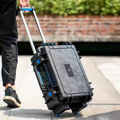 Portable Camera Storage Hard Trolley Case DSLR Travel Flight Case Box With Foam • £69.95