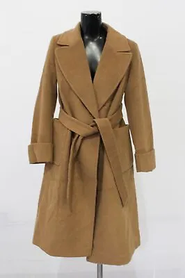 Lauren Ralph Lauren Women's Wool Cashmere Blend Wrap Coat LV5 New Vicuna Size 0 • $169.99