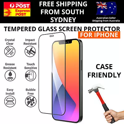 IPhone 12 Pro Max Mini 11 XS XR 8 7 6 Screen Protector Tempered Glass Or Film • $6.95