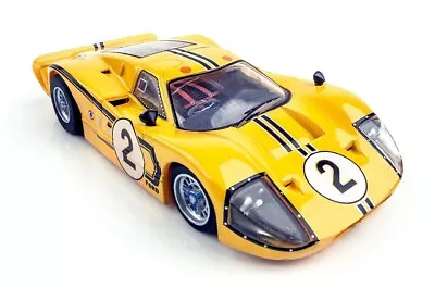 AFX Mega G+ Yellow Ford GT40 Mk IV #2 1967 LeMans HO Slot Car #22014 IN STOCK!! • $34.95