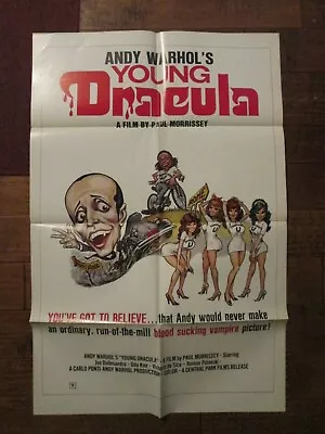 Young Dracula    -Original  1974  MINT 1 Sheet Movie Poster- Andy Warhol • £63.25