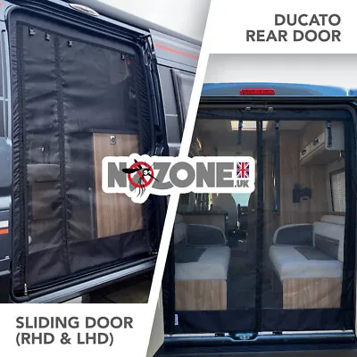 NOZONE Insect/Mosquito/Fly Screens For Fiat Ducato Boxer Relay ProMaster Vans • £250