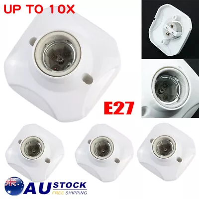 10/2/1X E27 Light Bulb Screw Lamp Surface Fixing Base Holder Edison Screw Socket • $16.99