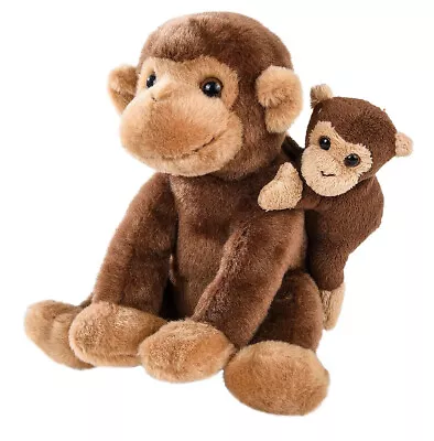 Mini Birth Of Life Monkey (7 ) Mama And Baby On The Back. Soft Furry Plush With • $15.99