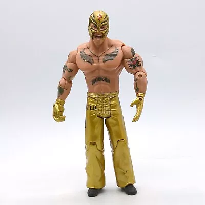 WWE Action Figure Rey Mysterio Ruthless Aggression Gold Pants JAKKS Pacific 2005 • $7.99