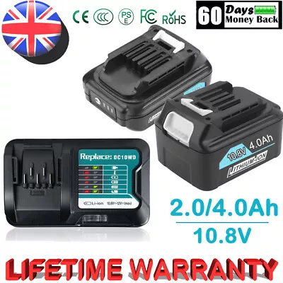 Makita Battery CXT 10.8V-12V 2Ah BL1021B BL1041B 1015 1040 Slide Lithium Charger • £82.90