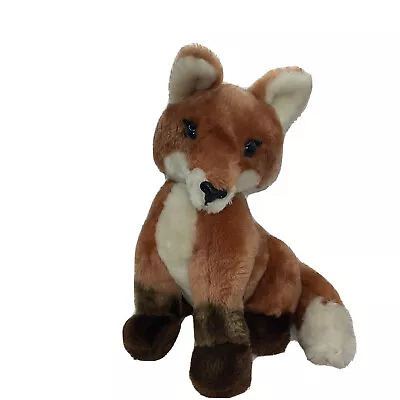 Dakin Stuffed Animal Plush Realistic Baby Fox 12” Vintage 1982 • $15