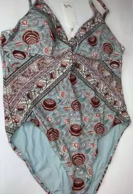 $115 • Buy New With Tags Tigerlily Ladies Pacheco Elle One Piece Swimsuit Size L Rrp $189