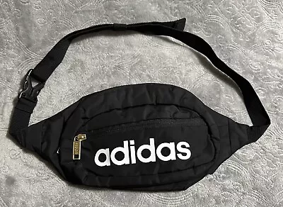 Adidas Fanny Pack Black 11 Inches Wide 6.5 Inches Tall Adjustable Strap￼ • $15