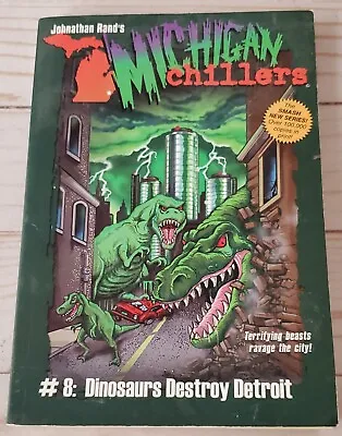 Johnathan Rands Michigan Chillers Dinosaurs Destroy Detroit Paperback Book • $2.99