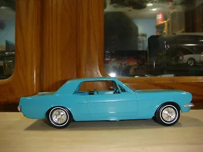AMT 1965 Ford Mustang Coup Dealer Promo In Twilight Turquoise Roller Style • $100