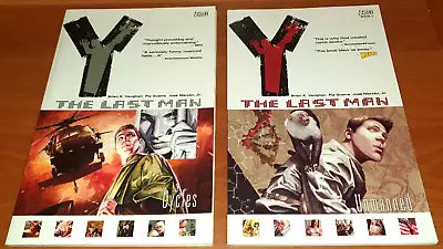 Y The Last Man Vol 1 Unmanned + Vol 2  Cycles (DC Vertigo) 2002 TPB [EU Seller] • $38.83