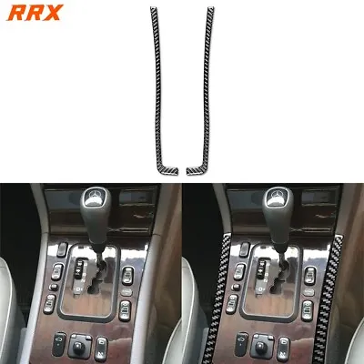 For E-Class W210 96-02 Carbon Fiber Console Side Gear Shift Panel Strip Trim • $23.99