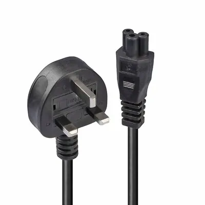 £4.74 • Buy Clover Leaf 1M Replacement Power Cable 3 Pin UK Plug EC C5 For Laptops Brand New