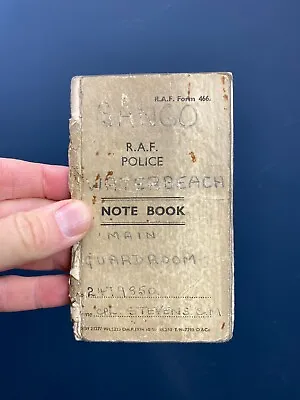 Old Used Raf Police Main Guardroom Notebook-1951 • £20