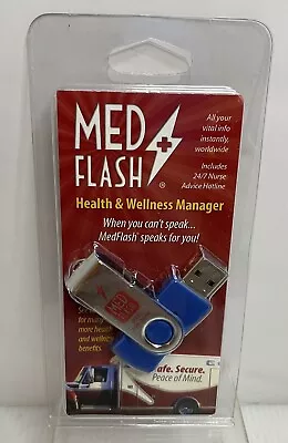 Med Flash Personal Health Medical Record Flash Drive 1G Storage Secure Key Chain • $9.99