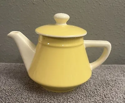 Vintage Villeroy & Boch Salam France Mettlach Tea Pot Coffee Maker Yellow White • $14.99