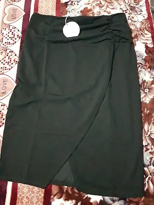 Next Black Maternity Workwear Pencil Skirt Uk 12 • £14