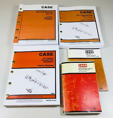 $124.97 • Buy Case 580Ck Tractor Loader Backhoe Service Parts Operators Manuals Owners Ck