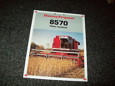 Massey Ferguson 8570 Combine Brochure Literature Advertising • $14.99