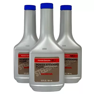 3 New Bottles Genuine HONDA - Power Steering Pump Fluid 12oz 08206-9002 • $26.04