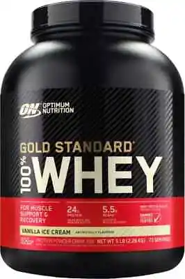 Optimum Nutrition Gold Standard 100% Whey Protein - Vanilla Ice Cream 5 LB • $90