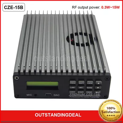 CZE-15B 15W Adjustable Stereo FM Transmitter Wireless Broadcast Radio Station -- • $163.58