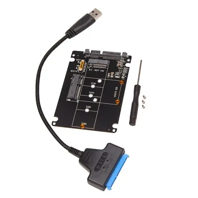 M.2 NGFF MSATA To USB 3.0 Adapter Converter Reader Card With SATA Cable6387 • $9.48