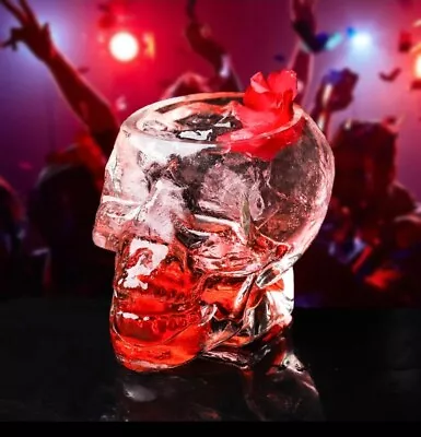 4 Skull Head Shot Glass Cup Wine Mug Beer Glass Mug Crystal Whisky Vodka Cup • $11