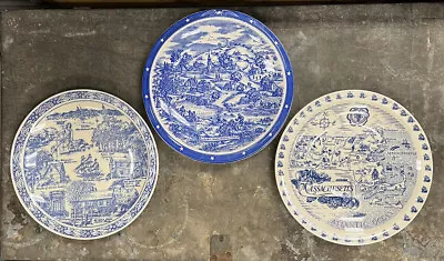 Lot Of 4 Vernon Kilns Massachusetts Souvenir Collectors Plates  • $60