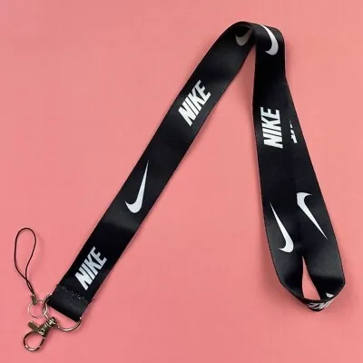 Two (2) Nike Lanyard Black New Key Chain With Classic Design • $9.99