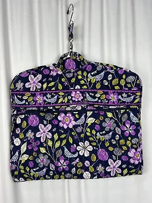 Vera Bradley Garment Bag Floral Nightingale Long Hanging Clothes  Suit Travel • $49.65