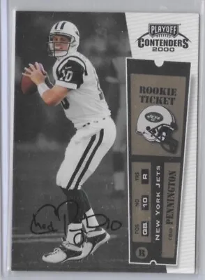 $14.99 • Buy Chad Pennington 2000 Playoff Contenders Rookie Ticket Auto Autograph RC