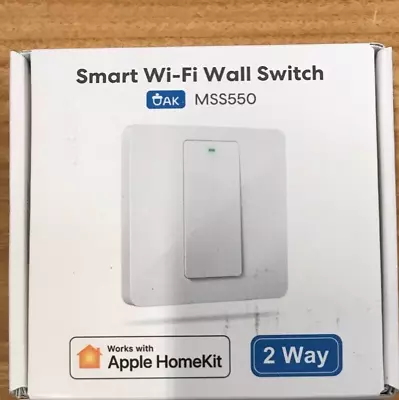 £15 • Buy Meross Light Switch, 2 Way, Neutral Requires, Touch/Remote/Voice Control, LED Wa