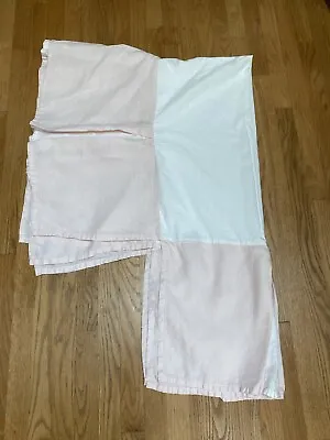Restoration Hardware Baby & Child Organic Linen Blush Pink Crib Skirt 15  Drop • $29.95