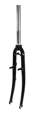 XLC BF-A01 MTB Aluminium Fork V-brake Black Shiny 415mm 910gramm Neu26   • £116.59