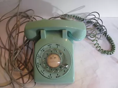 VTG Bell System Western Electric Aqua Blue Rotary Dial Telephone • $124.99