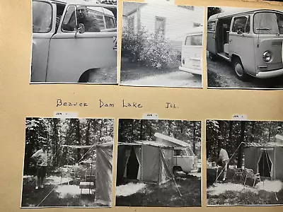 Vintage VW Pop Up Camper Van Vacation Photo Album. 1968-1970. • $60