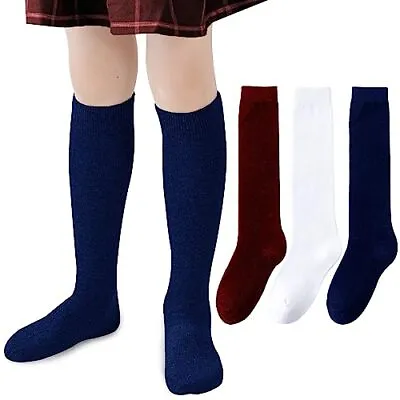  Girls Knee High Socks Seamless Boys School Uniform Socks Kids Soccer Socks  • $18.97