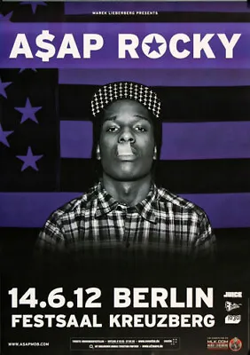 A$AP Rocky - At Long Last Berlin 2012 | Konzertplakat | Poster • £20.83