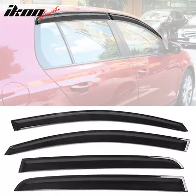 Fits 10-14 VW Volkswagen Golf GTI MK6 Acrylic OE Style Window Visors 4Pc Set • $28.98