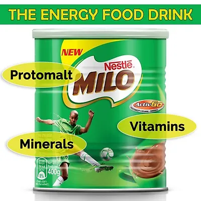 Nestle Milo Chocolate Malt Energy Food Drink Tin 400g Tin FREE P&P TRACKED • £10.99