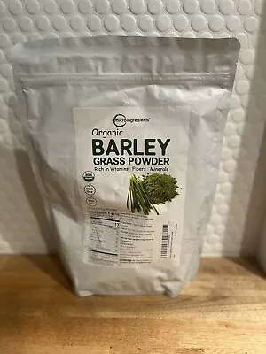 Micro Ingredients Organic Barley Grass Powder 16 Ounces Non-GMO  Exp 10/2025 • $37.50