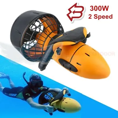 $304.66 • Buy Electric Underwater Scooter Waterproof 300W Dual Speed ​​Propeller Scuba Diving