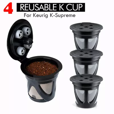 4x Refillable K-Cups Coffee Filters For KEURIG K-Supreme Single Serve Brewer US • $12.99
