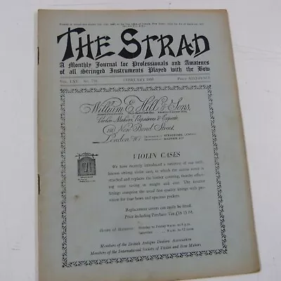 The Strad Magazine  February 1955  Otto And Knud Hjorth Copenhagen 1921 Violin • $8.84