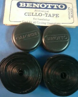 $39.99 • Buy Benotto Black Smooth Road Handlebar Tape NEW / NOS Vintage-Mexico-NIB